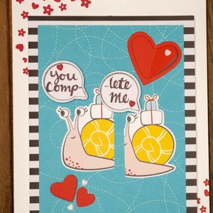 Handgemaakte Valentijnskaart - "You Complete Me"