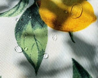 Lemon baby shower. Teflon tablecloth. Lemon decor. Table setting. Water-repellent effect retains spilled liquids on the surface.