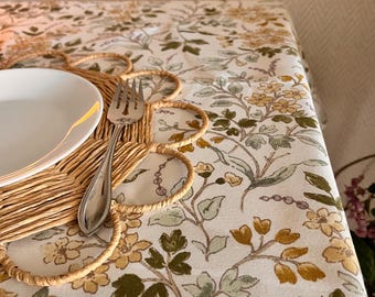 Thanksgiving Table Cover Waterproof tablecloth Oilcloth custom tablecloth. Rustic Fall Harvest Tablecloth Festive Autumn thanksgiving decor.