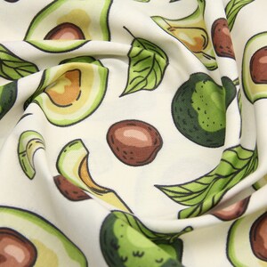 Waterproof tablecloth with avocado. Cottagecore decor. Table setting. This effect retains liquids on the surface. Avocado decor.