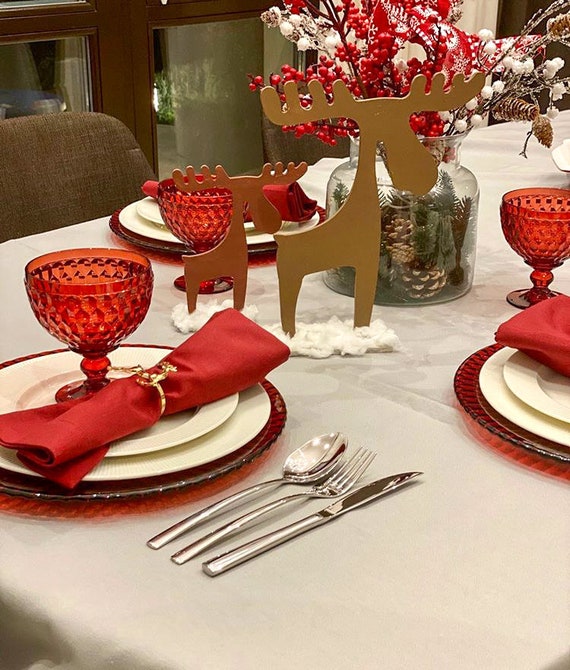 Les Serviettes De Table Traîneaux Des Fêtes Ensemble De 2 B Collection De Noel B  10703 92524005