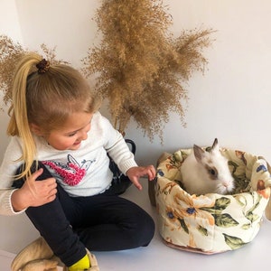 Bunny bed Snuggle konijnenbed konijnenhuis Bunny huis Portemonnee tas voor konijn konijn matje