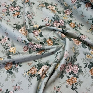 Floral tablecloth. Waterproof tablecloth. Cottagecore decor.This effect retains liquids on the surface. Outdoor tablecloth.Custom tablecloth
