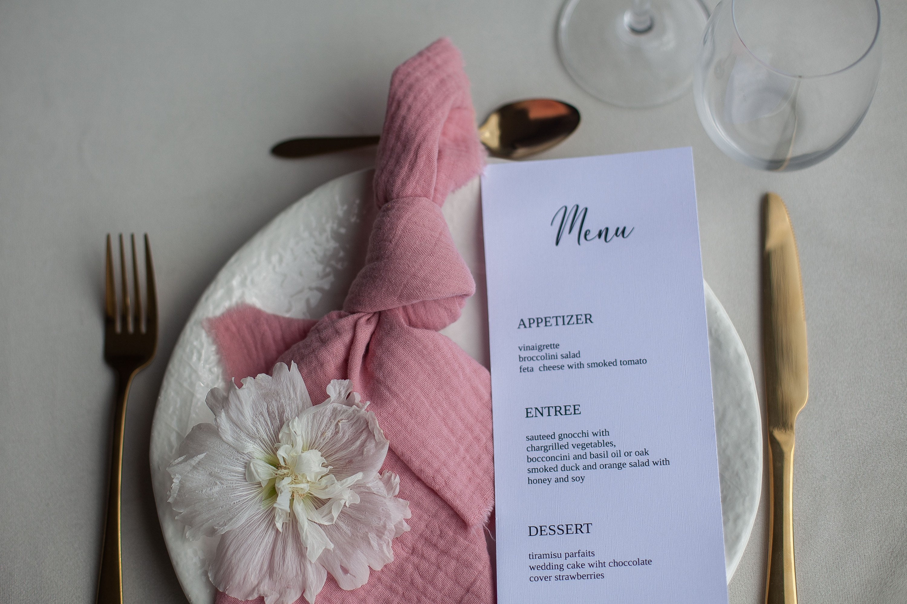 Serviettes de table en tissu – Motifs divers – Marsala et Lie-de