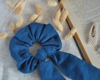 Linen Scrunchie.More colors available.Ethically hand-made.Boho Accessory.Handmade Gift.Linen Hair Tie