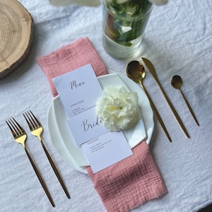 Dusty Rose Gauze Napkins | Cotton Napkins | Dusty Pink Napkins | Wedding Napkins Table Decor | Rustic Wedding Napkins | Cloth Dinner Napkins