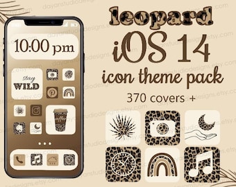 Leopard Boho Icon Theme Pack | IOS 14 | App Covers | Widgets & Wallpapers | iOS 17 icons | iOS 18 app icons