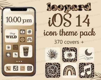 Leopard Boho Icon Theme Pack | IOS 14 | App Covers | Widgets & Wallpapers | iOS 15 icons | iOS 16 app icons