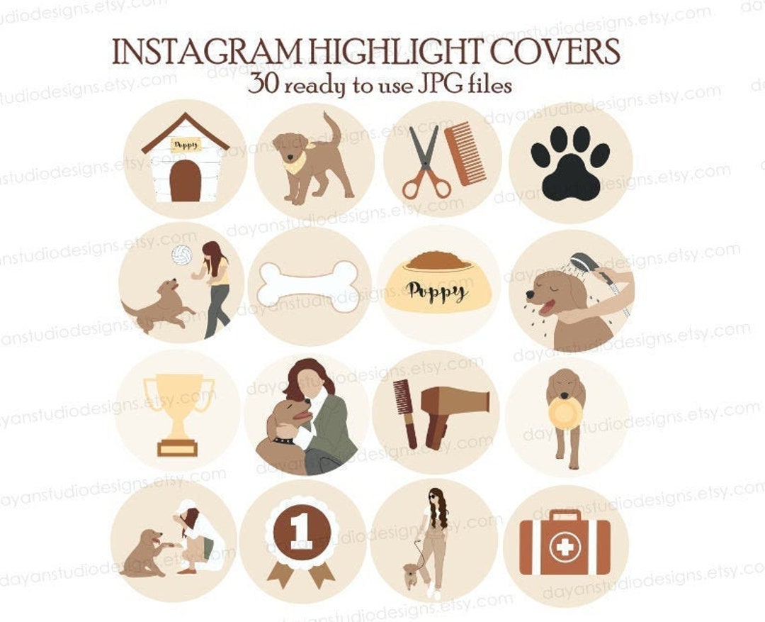 Dog Instagram Highlight Covers Pets Cover Icons Animal Dogs Story