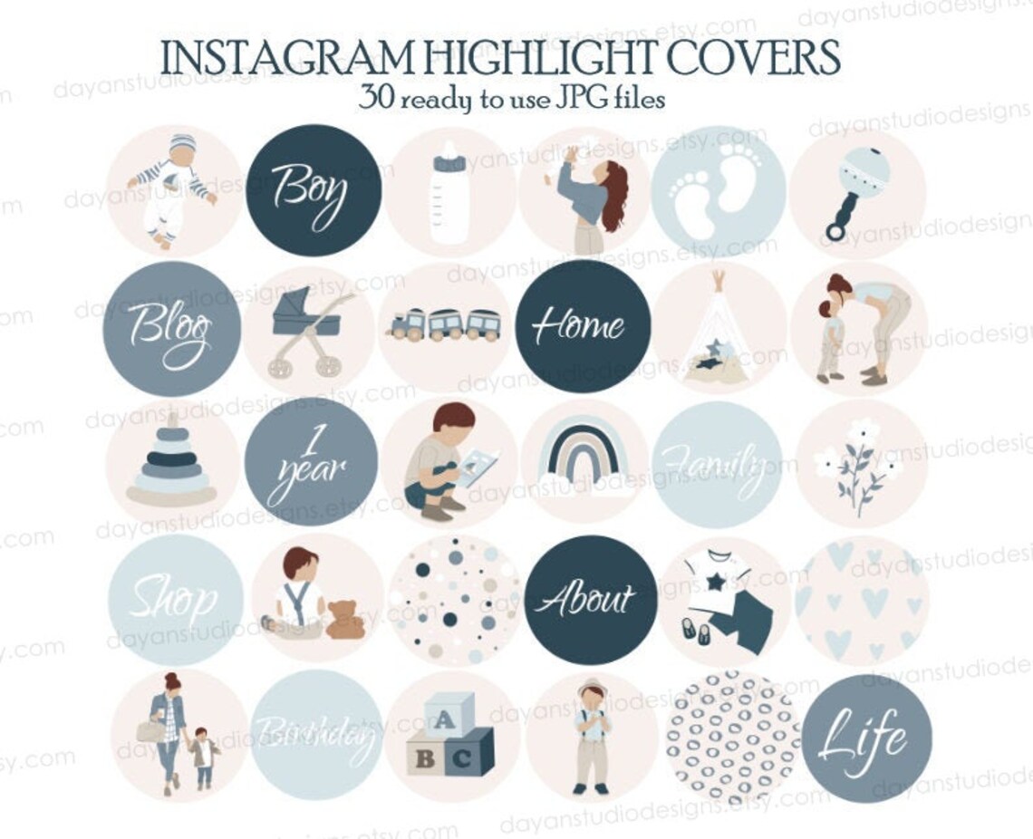 Motherhood Instagram Templates, Highlight Icons, Mom Life Instagram ...
