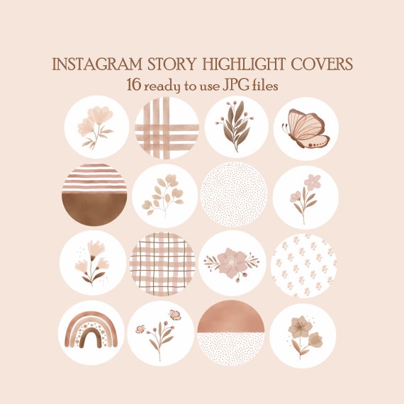 Boho Instagram Story Highlight Icons iPhone iOS 14 App Icons | Etsy