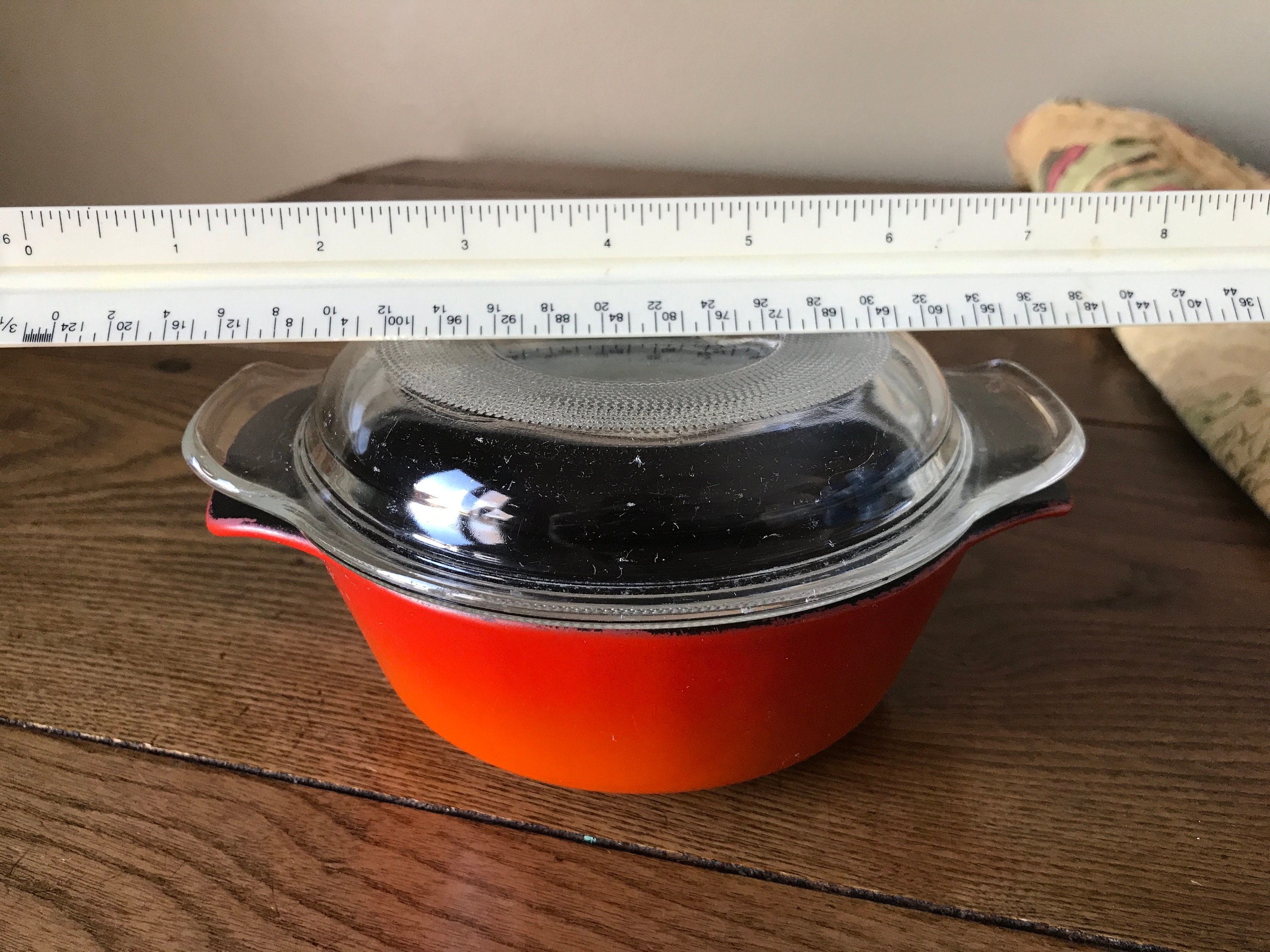 Vintage Fire King Red Orange Ombre 1 Pint Casserole Dish W/ Etsy UK