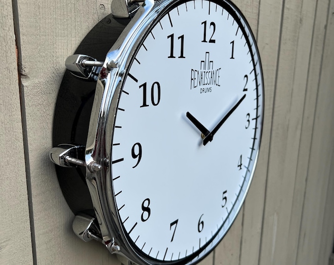 Drum Clock 14"