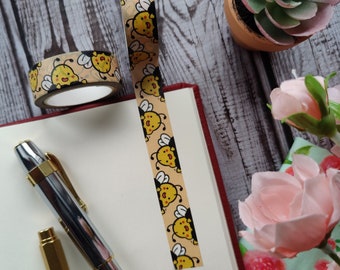 Little Happy Bee Washi Tape for Journals or Planners