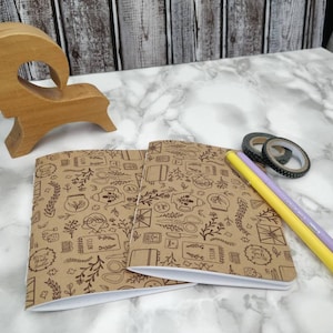 Couverture décorative Bullet Journal mensuel à grille de points/grille carrée - 4 x 5,5 pouces