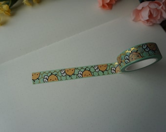 Cute Bee Washi Tape for Journals, Planners