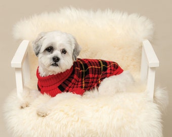 Hotdog Tartan Dog Jumper