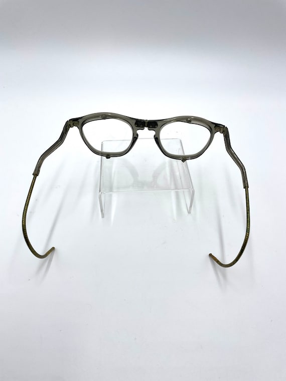 Vintage Grey Foldable Willson Safety Glasses with… - image 2