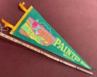 Vintage Painted Desert Arizona Souvenir Pennant