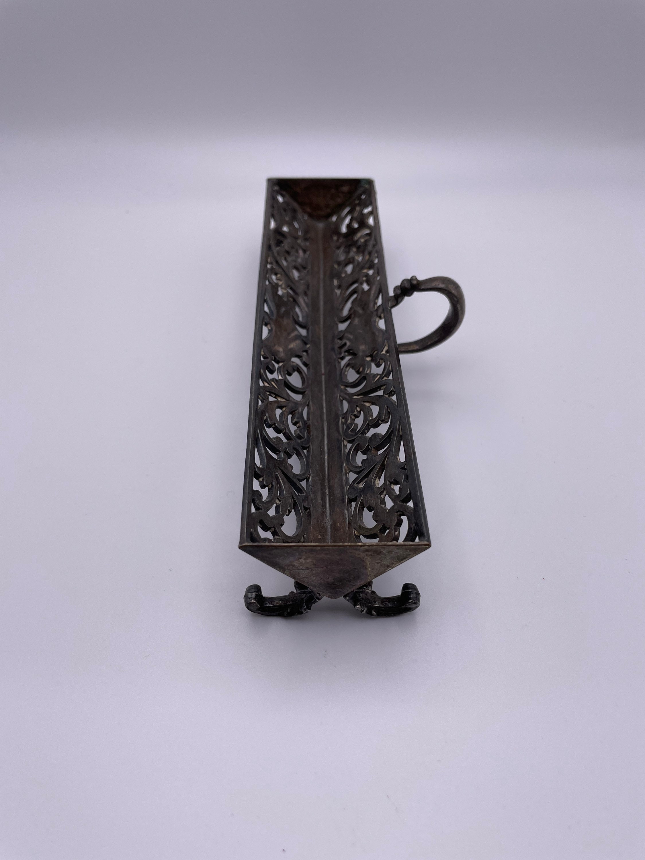 Vintage Silver Ornate Sugar Cube Holder or Repurposed Etsy