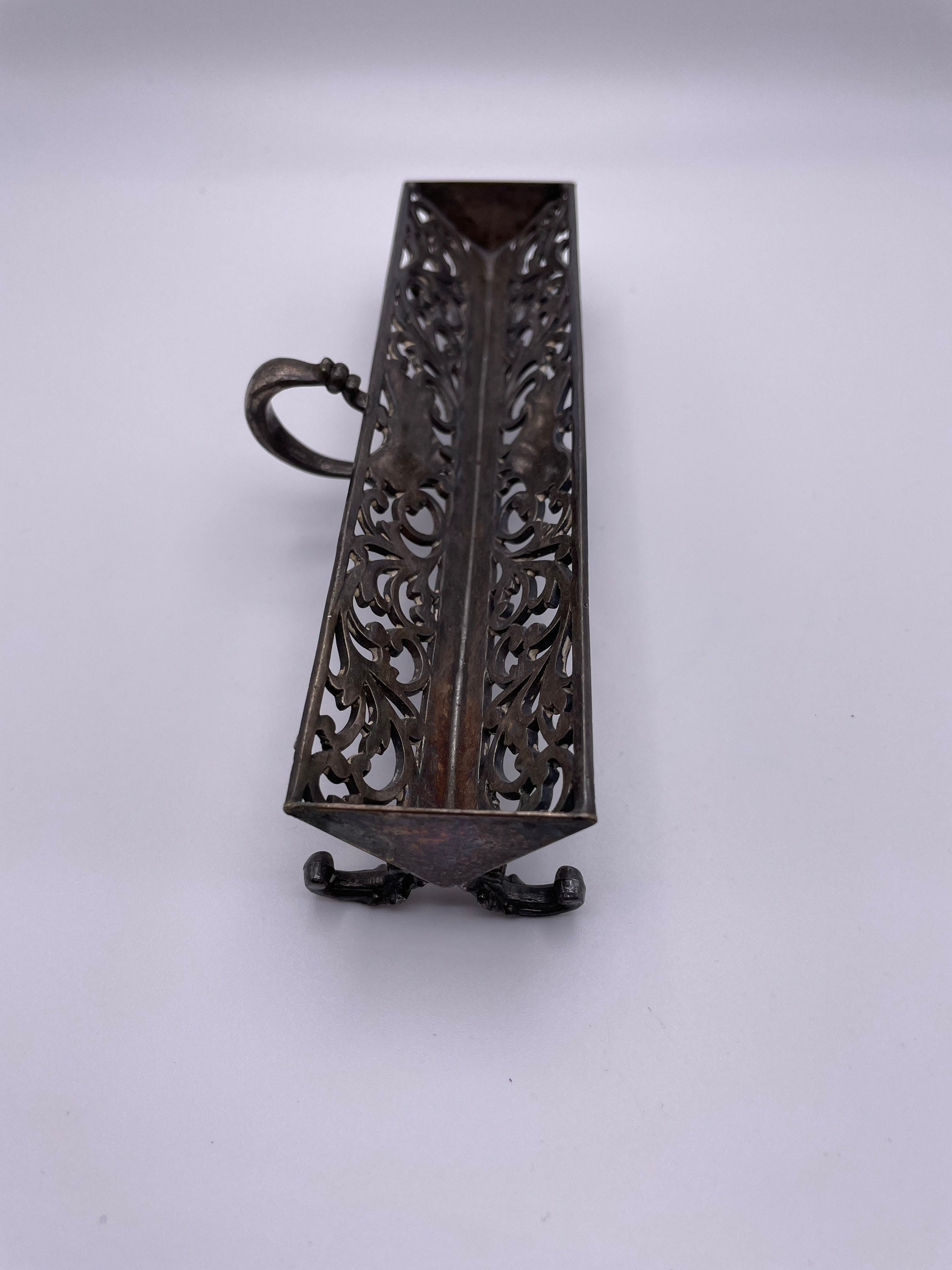 Vintage Silver Ornate Sugar Cube Holder or Repurposed Etsy