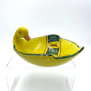 Vintage Italian Mid Century Ceramic Duck Bowl