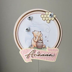 Classic Winnie the Pooh Cake Topper, Winnie Pooh Baby Shower Cake Topper, Winnie Birthday Cake Topper, Party Decor