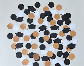 Graduation Confetti – Cap & Hat Party Decorations, Set of 100