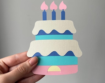 Birthday Cake Gift Card Holder, Birthday Money Holder with Envelope, Book for Gift Card