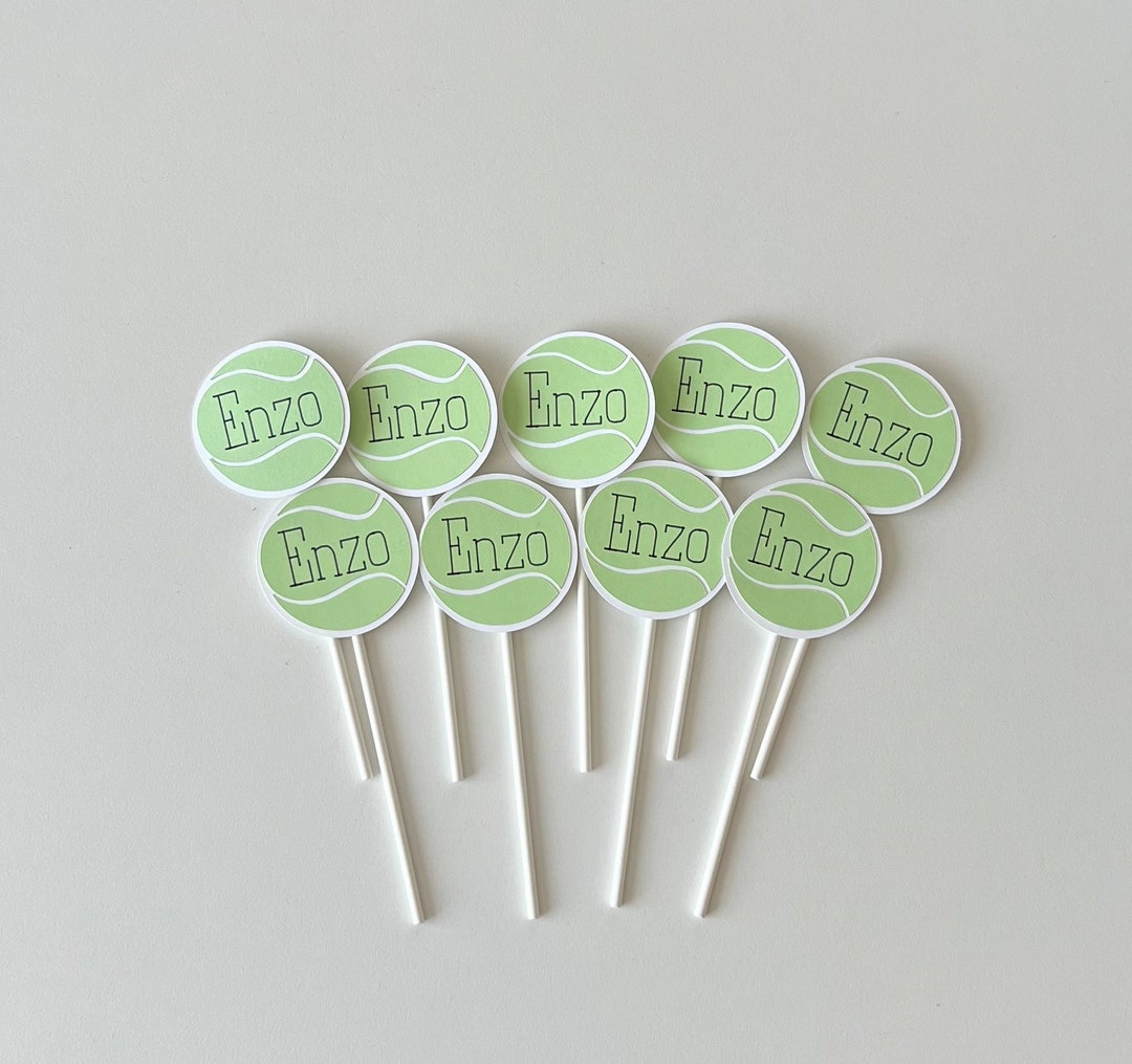 Tennis Cupcake Toppers, Tennis Player, Tennis Fan Party, Tennis Cake