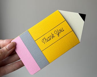 Pencil Gift Card Holder: Teacher Appreciation Gift