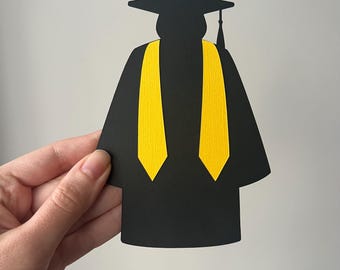 Graduation Gift Card Holder, Graduation Cap and Gown, Class of 2026 Gift