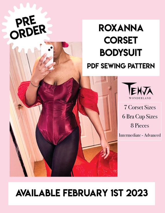 Roxanna Corset Bodysuit PDF Digital Sewing Pattern Comes in 7 Sizes Y2K  Halloween Costume Bunny Suit Cosplay Pattern Corset Pattern -  UK