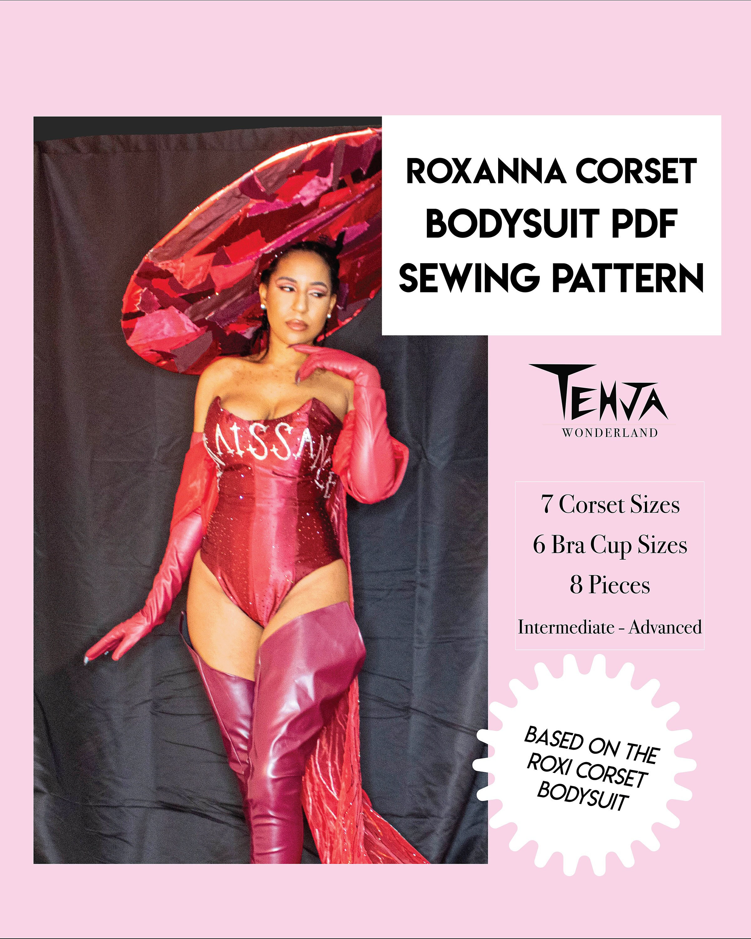 Roxanna Corset Bodysuit PDF Digital Sewing Pattern Comes in 7