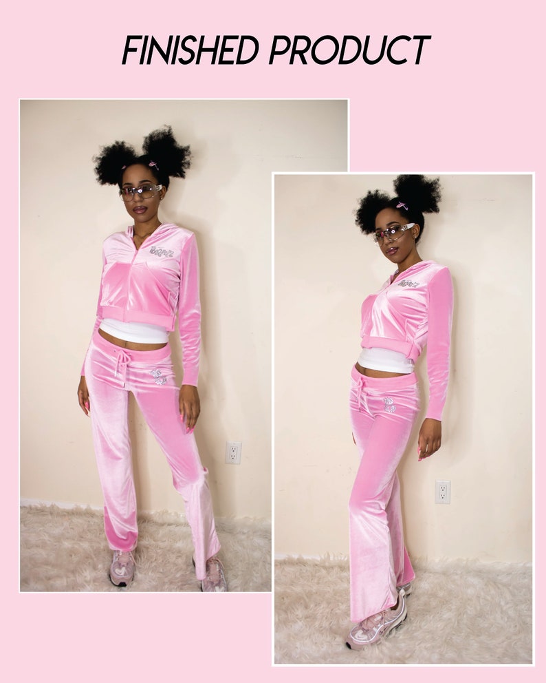 Y2K Tracksuit PDF Digital Sewing Pattern Hoodie Sewing | Etsy