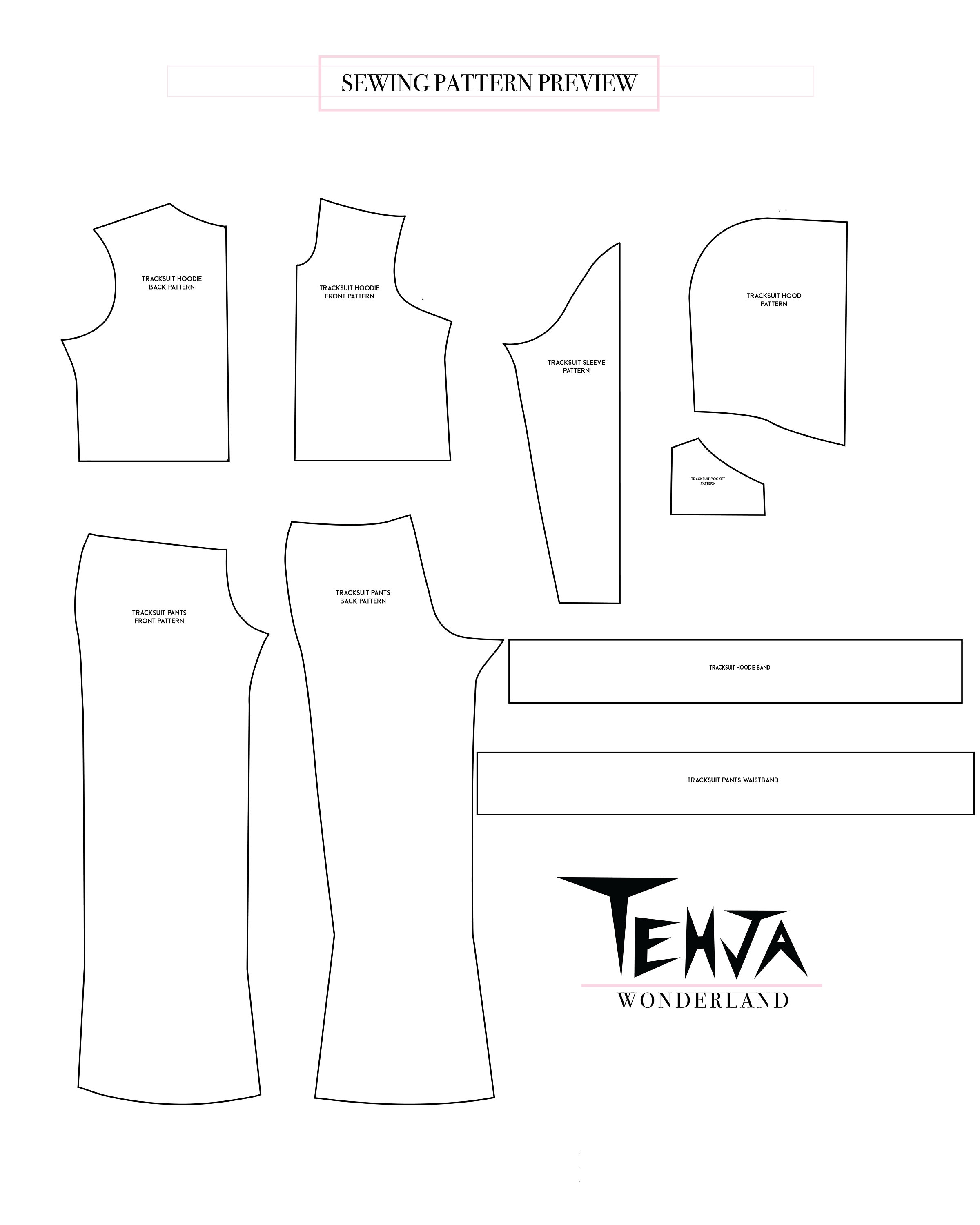 tracksuit pants pattern