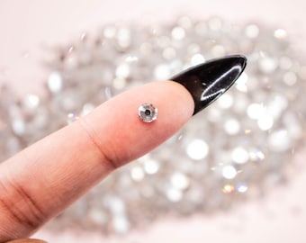 Icy ss30 Glass Flatback Rhinestones - Clear Flatback Glass Rhinestones - 288 pcs Count - ss30 Rhinestones - Silent Movie Collection