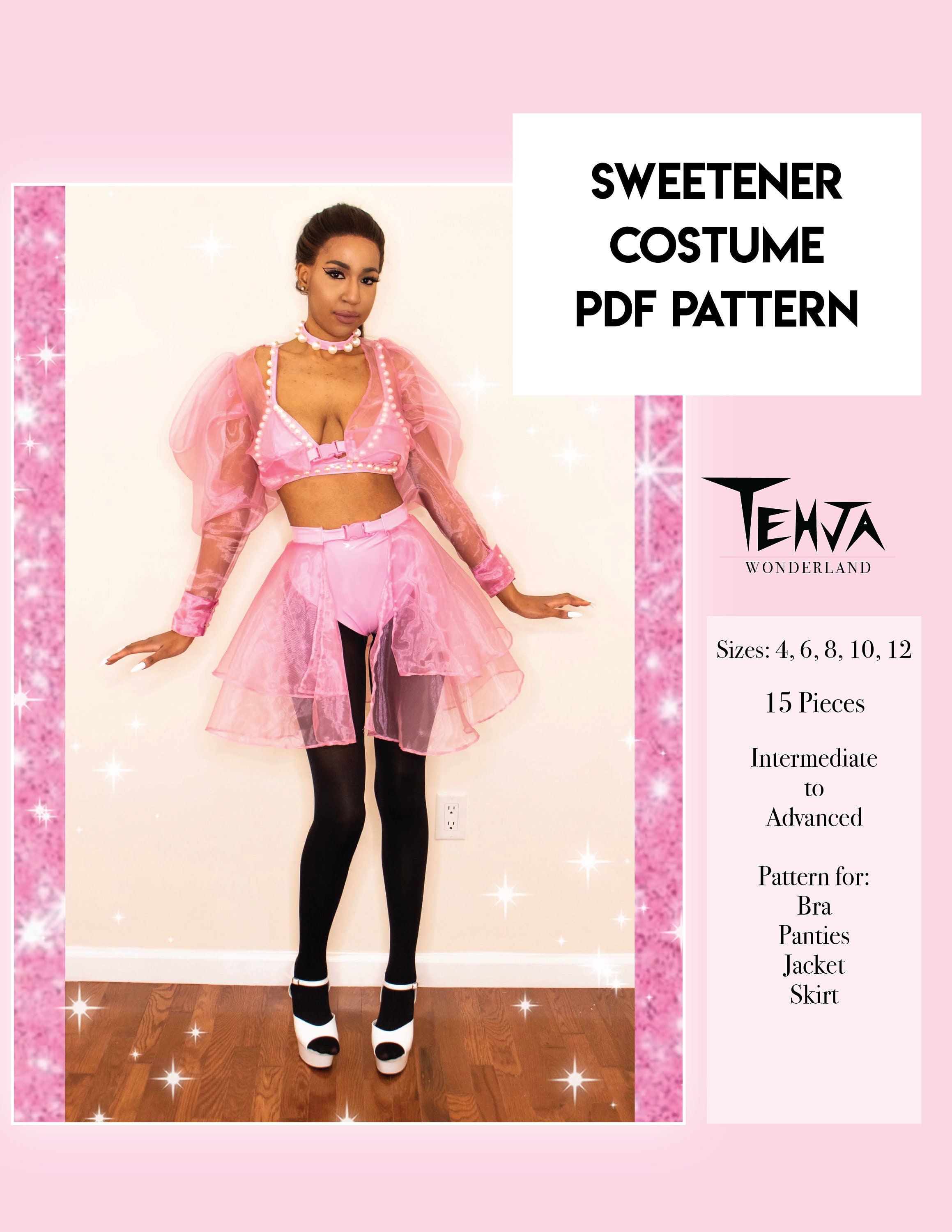 Sweetener Costume PDF Digital Sewing Pattern Sizes 4 12 - Etsy