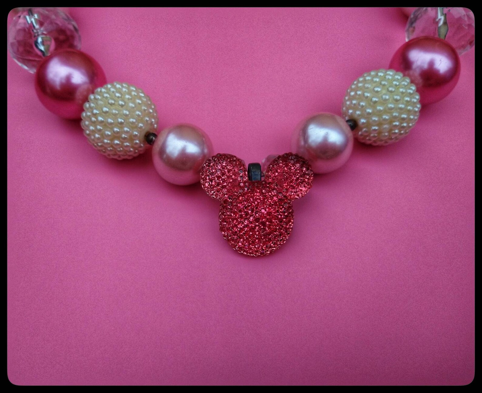 Disney Pearls and Beads Necklace Statement Piece Disney Etsy