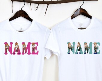Disney Princess Anna Custom Name Shirt, Frozen Anna Custom Shirt, Frozen Top, Disney Princess Anna Shirt, Frozen Magic kingdom shirt,
