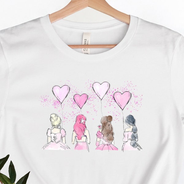 Disney Princess Valentines Shirt, Disney Princess Shirt, Disney Girls Trip, Princess Valentine Shirt, Disney Family Trip, Princess Shirt