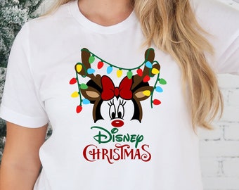 Disney Christmas Shirt, Minnie Christmas, Minnie Christmas Party Shirt, Disneyland Christmas Shirts For Women, Disney World Vacation Tee