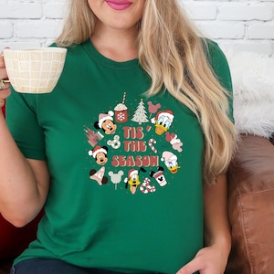Christmas Tis The Season Disney Sweatshirt, Christmas Shirt, Christmas Tree Shirt, Christmas Party Shirt, Mickey Minnie