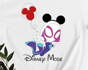 Ghost Spider Shirt, Disney Mode Shirt, Disney Spiderman Shirt, Disney Mode Tee, Disney Personalized Birthday Spider Shirt, Disney Shirt