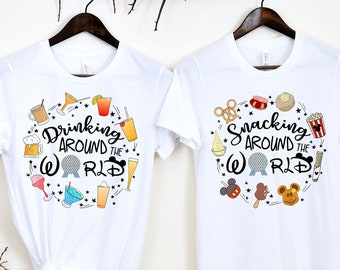 Epcot Family Shirt: Snacking & Drinking Around the World