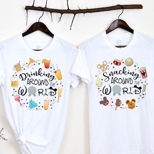 Epcot Family Shirt: Snacking & Drinking Around the World