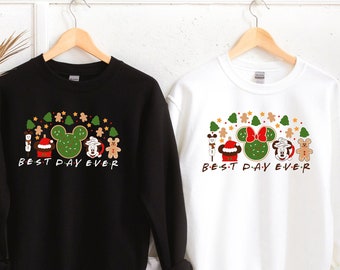 Disney Christmas Best Day Ever Hoodie, Mickey Minnie Best Day Ever Sweat Shirt, Best Day Ever Christmas Hoodie Sweat Shirt, Disney Hoodie.