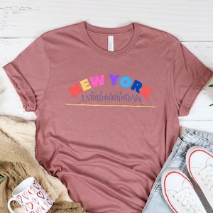 New York City Shirt, Colorful Shirt, New Yorker Shirt, NYC Shirt, New York T-shirt, New York Shirt, East Coast Shirt, New York Lover Gift,