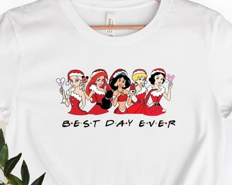 Disney Princess Christmas shirt, Disney Best Day Ever shirt, Christmas Girls Trip shirt, Disney Balloon shirt, Disney Trip shirt.