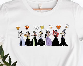 Disney Halloween Shirts,Disneyland Halloween Princess Shirts,Disney Princess Shirt,Disney Halloween Balloon Shirts,Halloween Princess Disney